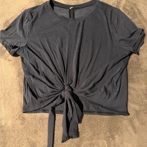 Black Tie-Front Women's Lululemon Top
